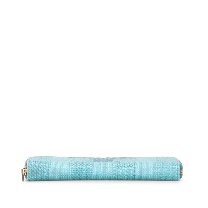 Tweed Deauville Continental Wallet Blue - Gaby Paris