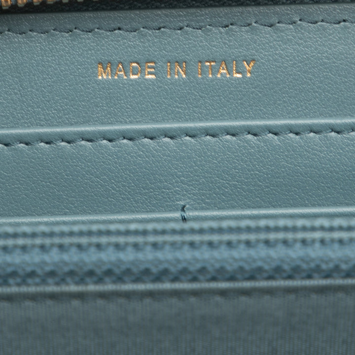 Tweed Deauville Continental Wallet Blue - Gaby Paris