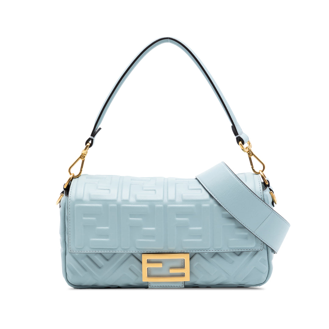 Fendi Zucca embossé Cuir Baguette Sac