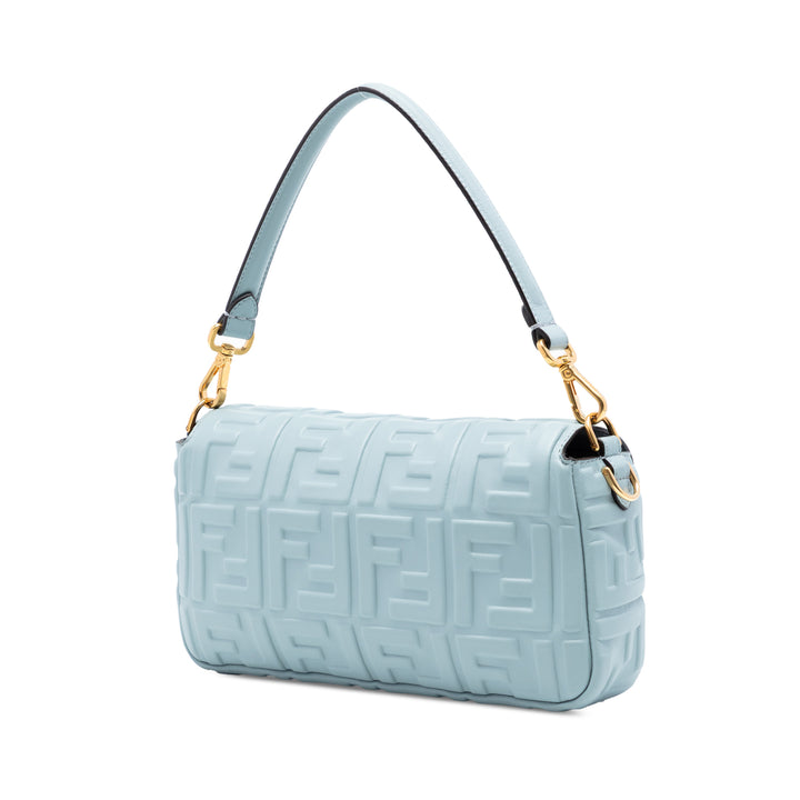 Fendi Zucca embossé Cuir Baguette Sac