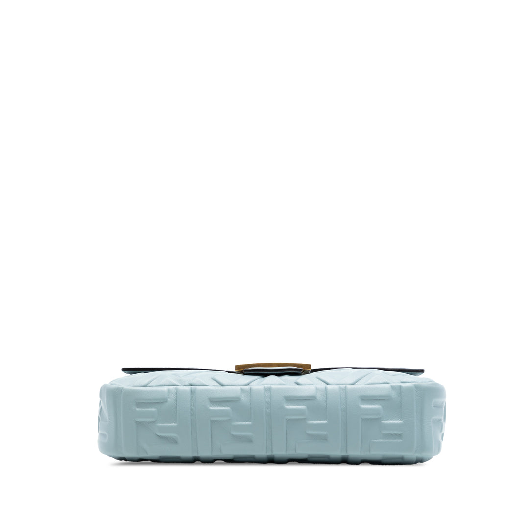 Fendi Zucca embossé Cuir Baguette Sac