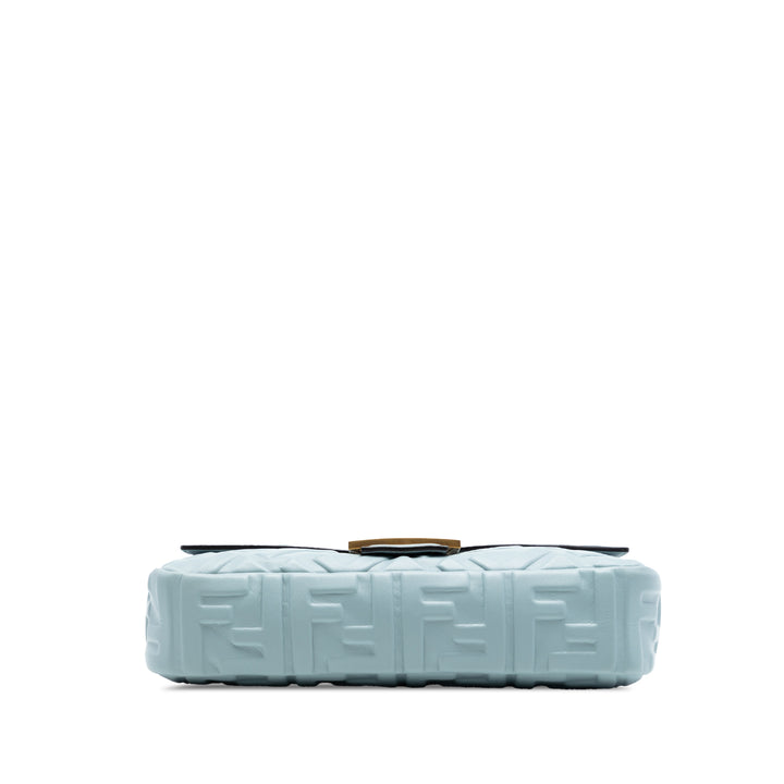 Fendi Zucca embossé Cuir Baguette Sac