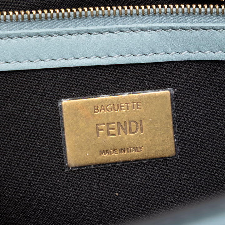 Fendi Zucca embossé Cuir Baguette Sac