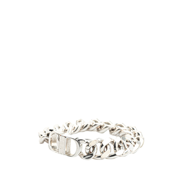 Silver CD Logo Bracelet Silver - Gaby Paris