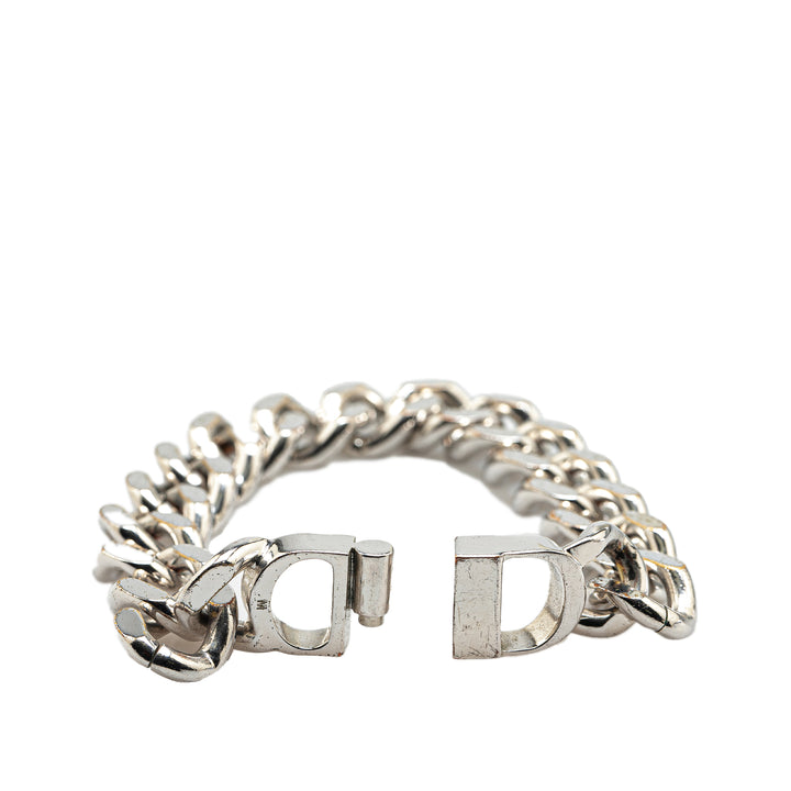 Silver CD Logo Bracelet Silver - Gaby Paris