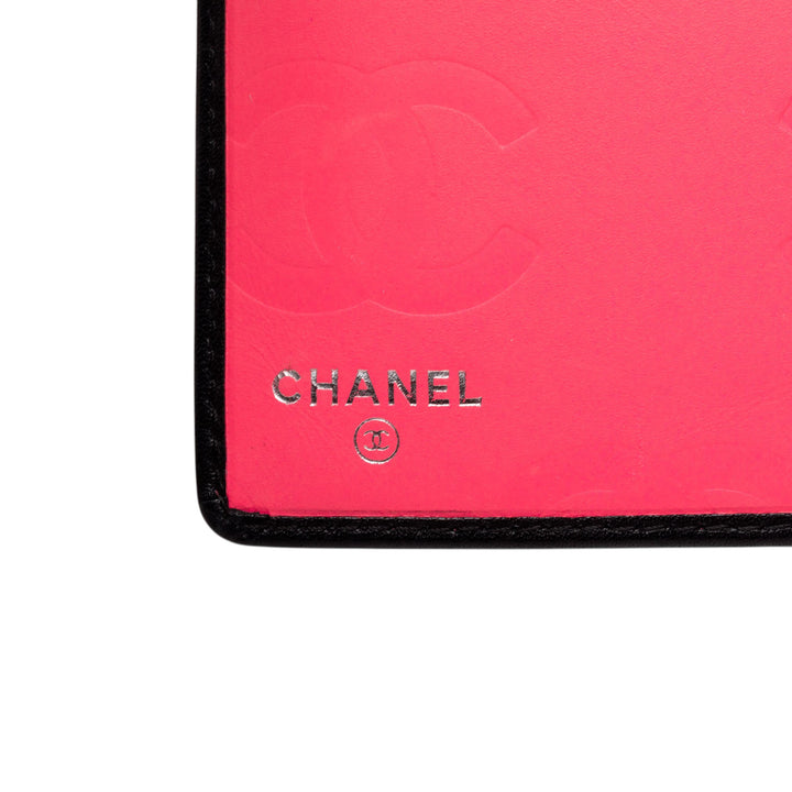 Chanel Matelassé Cuir d’agneau Cambon Ligne Bifold Portefeuille