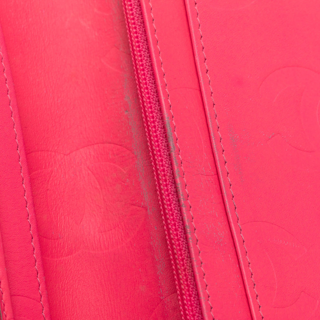 Chanel Matelassé Cuir d’agneau Cambon Ligne Bifold Portefeuille