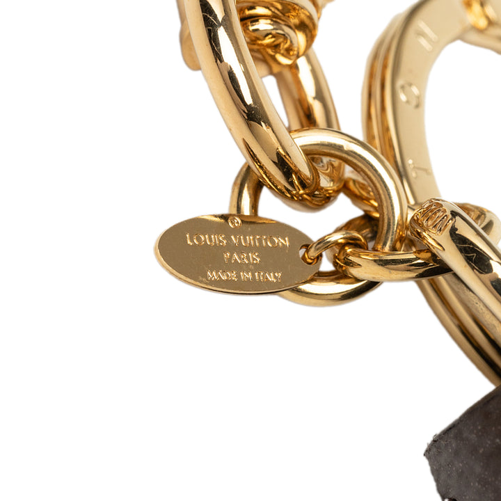 Louis Vuitton Pompon Bijou de sac Monogram Marron – vue 4 – GABY PARIS