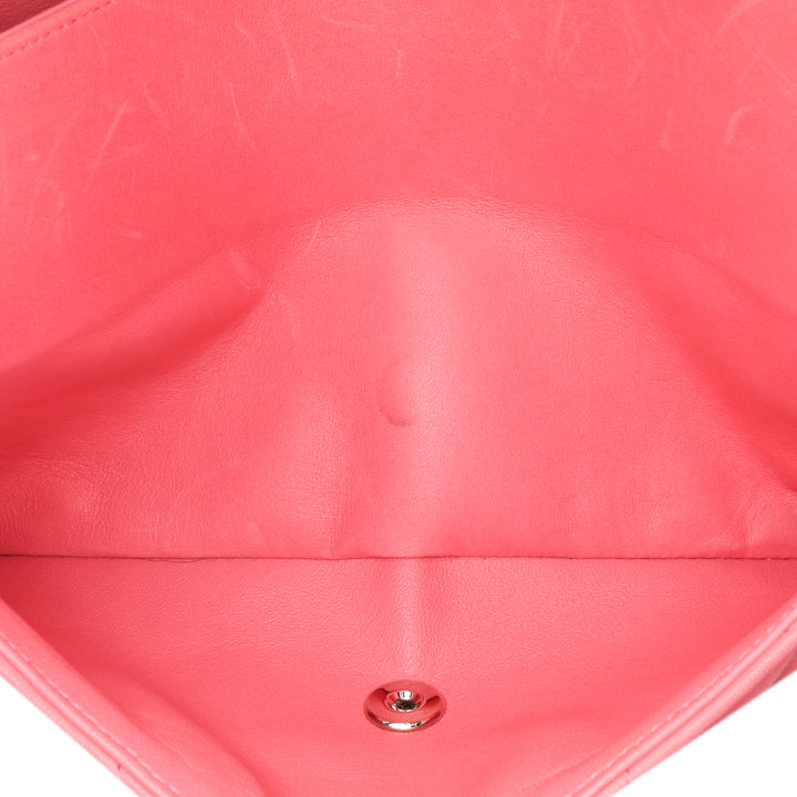 Jumbo Classic Lambskin Double Flap Pink - Gaby Paris