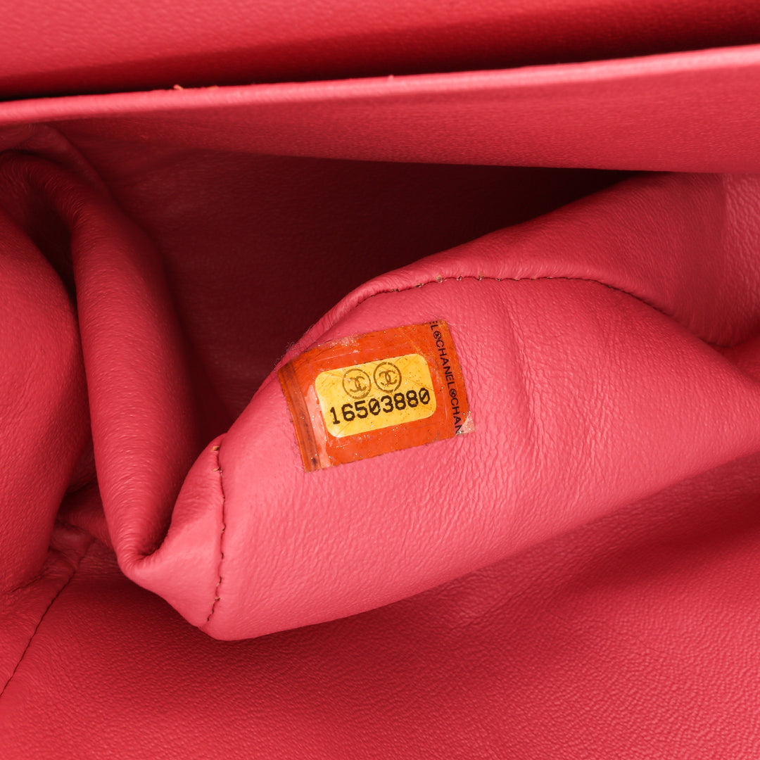 Jumbo Classic Lambskin Double Flap Pink - Gaby Paris