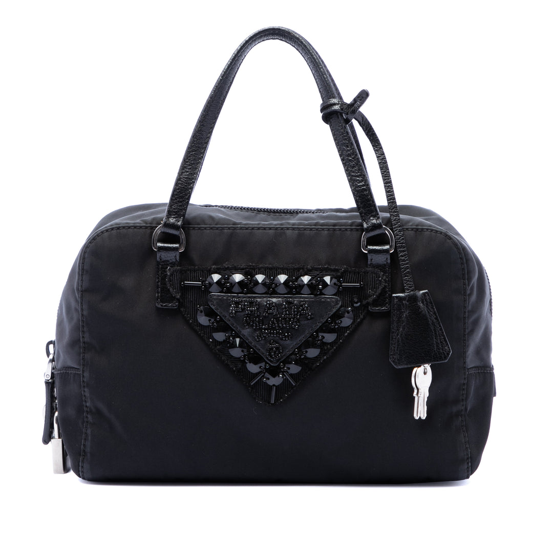 Prada Tessuto Beaded Sac à main