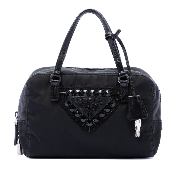 Prada Tessuto Beaded Sac à main