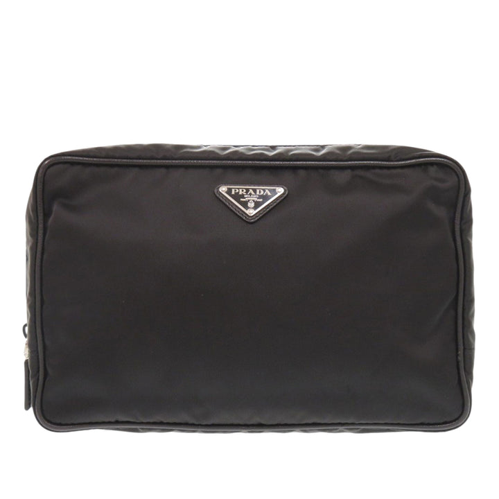 Prada Saffiano à finitions Tessuto Pochette