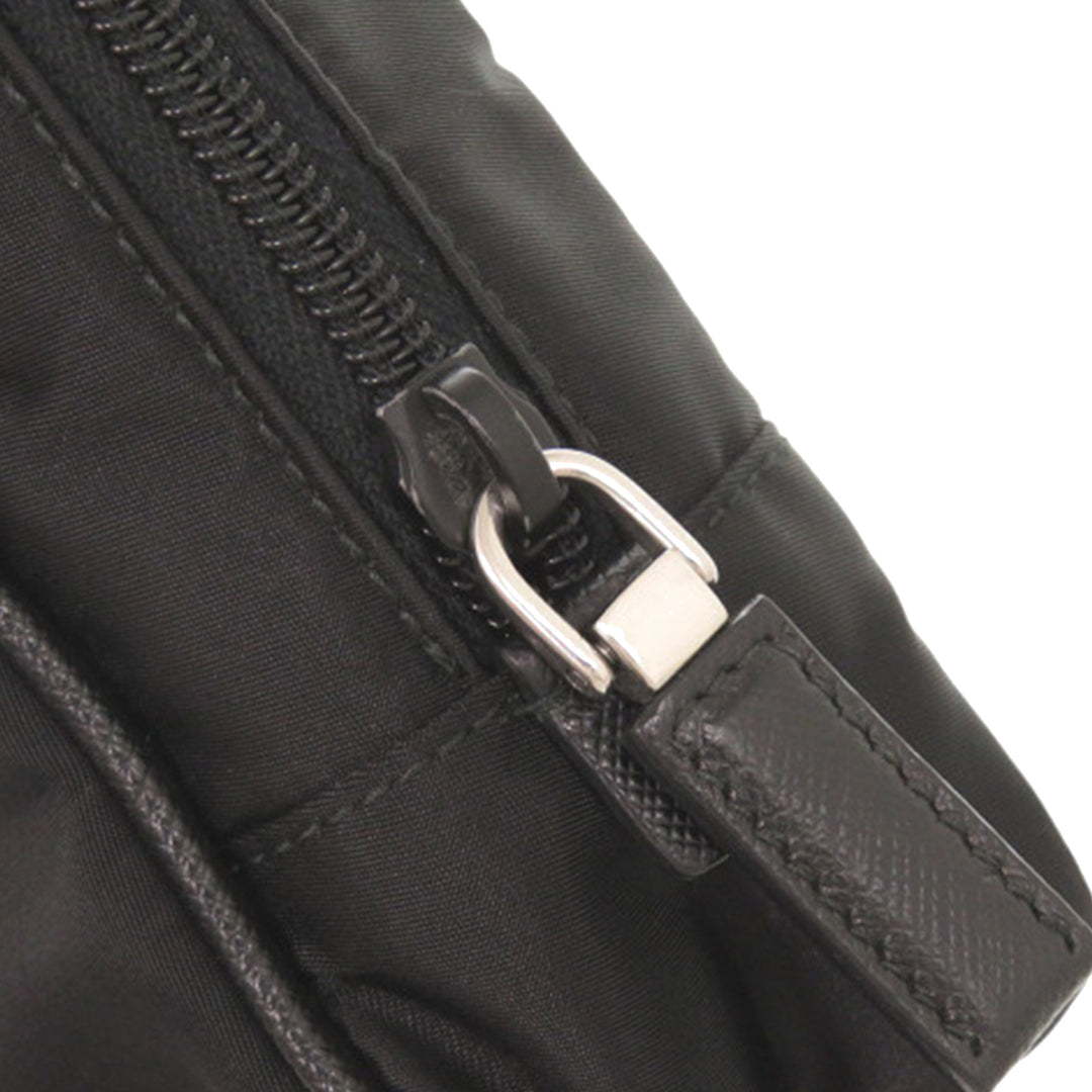 Prada Saffiano à finitions Tessuto Pochette
