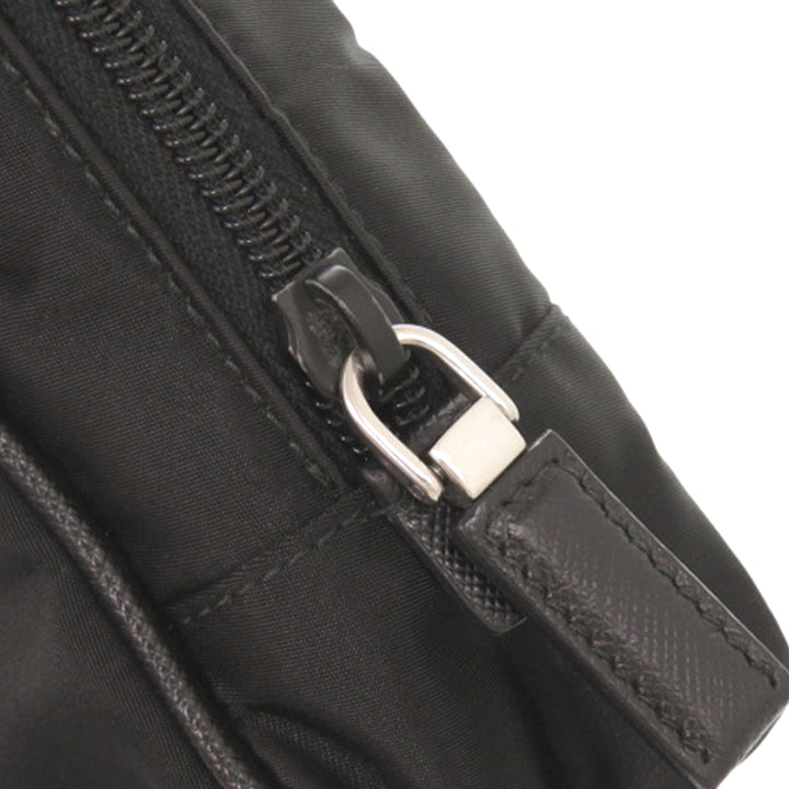Prada Saffiano à finitions Tessuto Pochette