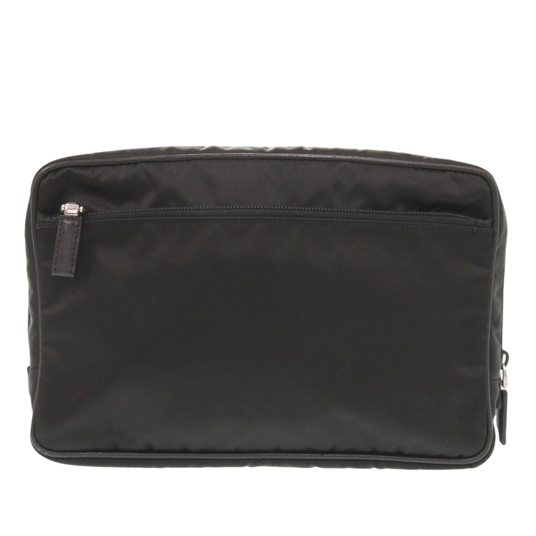 Prada Saffiano à finitions Tessuto Pochette