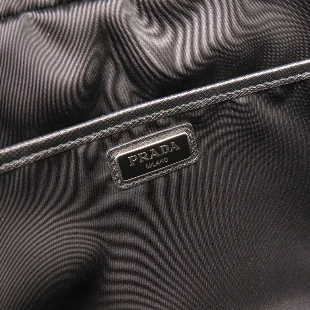Prada Saffiano à finitions Tessuto Pochette