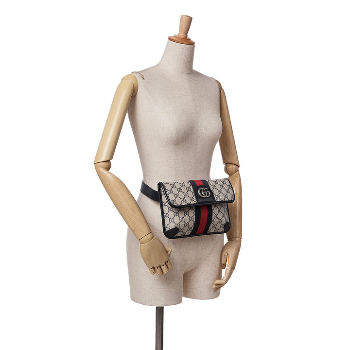 GG Supreme Ophidia Belt Bag Brown - Gaby Paris
