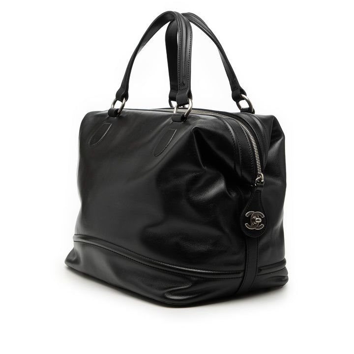 Chanel CC Cuir de veau Bowler Sac