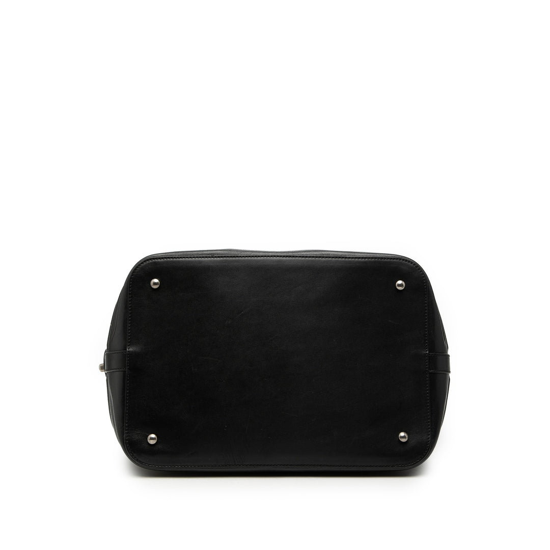 Chanel CC Cuir de veau Bowler Sac