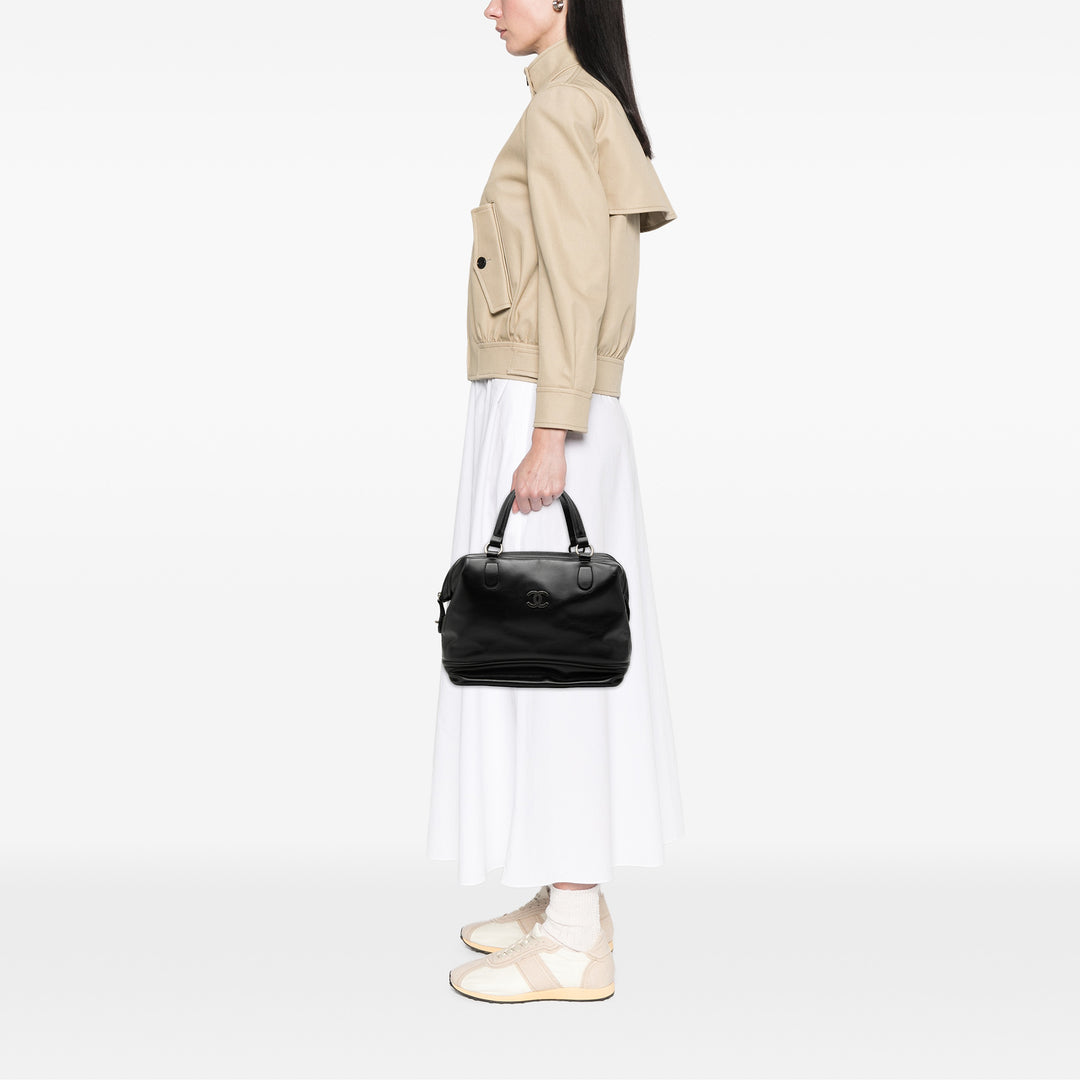 Chanel CC Cuir de veau Bowler Sac