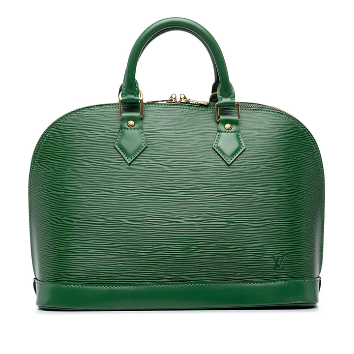 Louis Vuitton Sac à main Alma Épi PM Vert – vue principale – GABY PARIS
