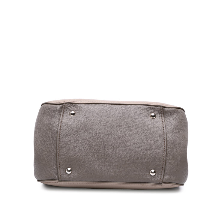 Leather Satchel Brown - Gaby Paris