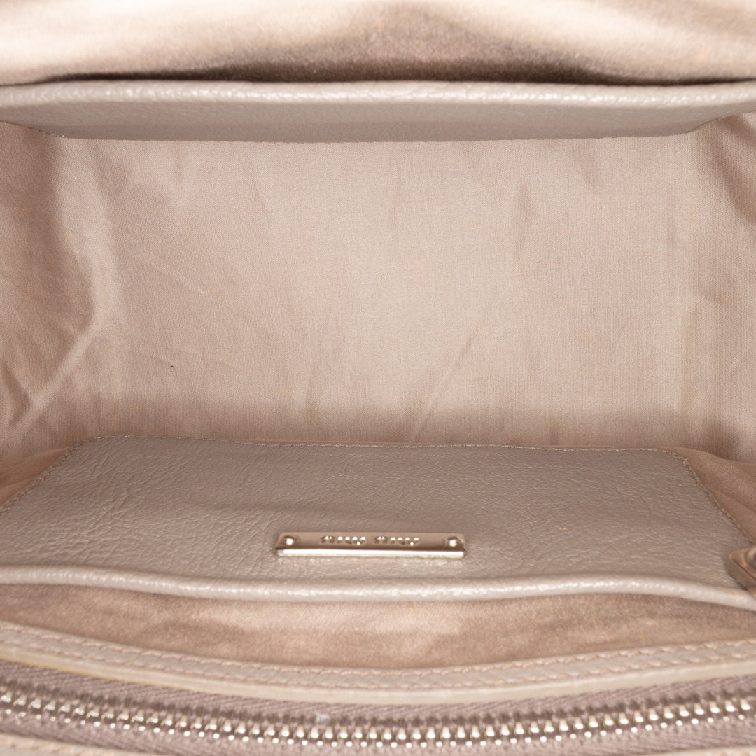 Leather Satchel Brown - Gaby Paris