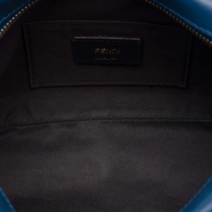Zucca FF Logo Sac caméra Toile enduite Bleu