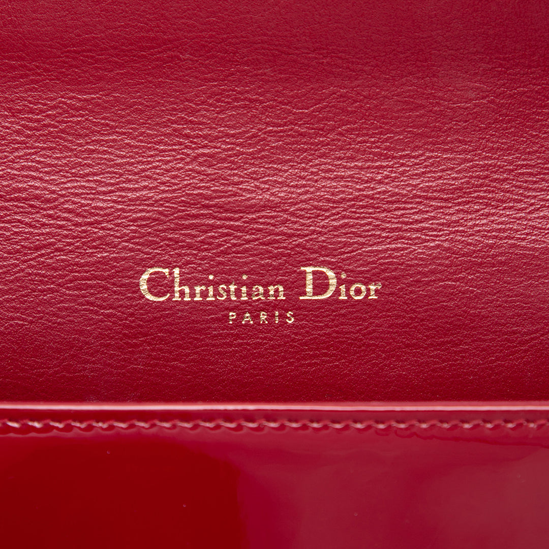 Dior Cannage Lady Dior Chaîne Pochette Rouge – vue 5 – GABY PARIS