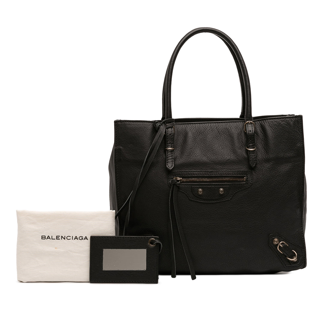 Balenciaga Cuir de veau Papier A6 Cabas