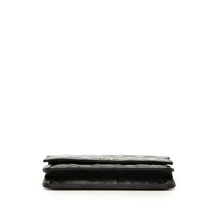 Chanel CC Matelassé Cuir verni Brilliant Wallet on Chain