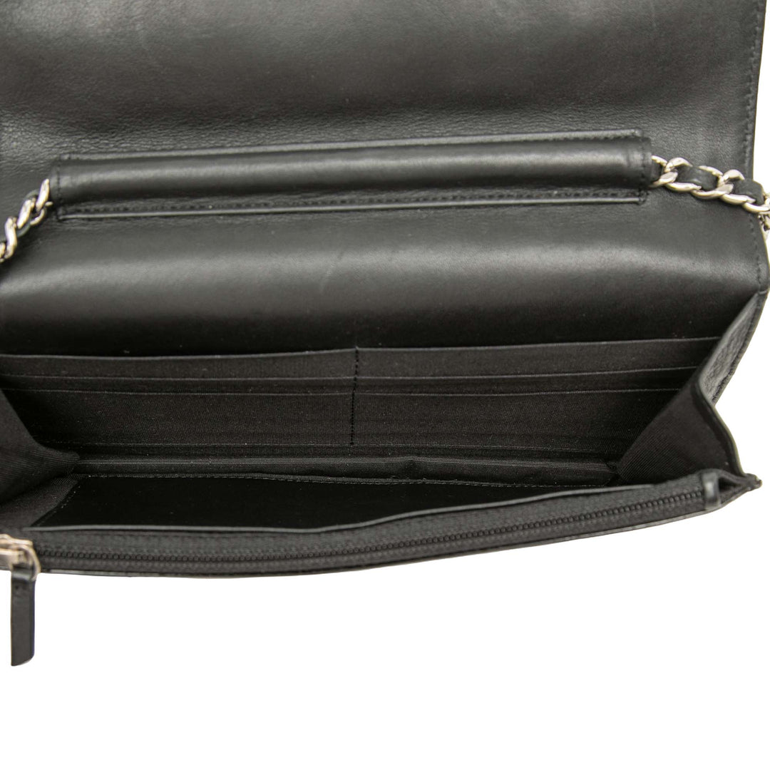 Chanel CC Matelassé Cuir verni Brilliant Wallet on Chain