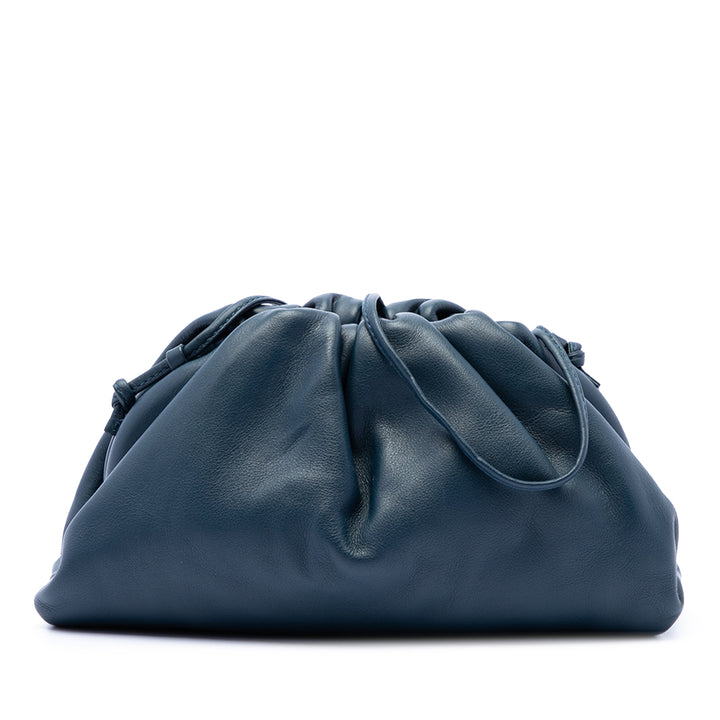 The Pochette Sac Mini Cuir d'agneau Bleu