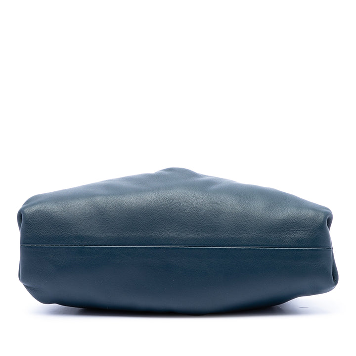 The Pochette Sac Mini Cuir d'agneau Bleu