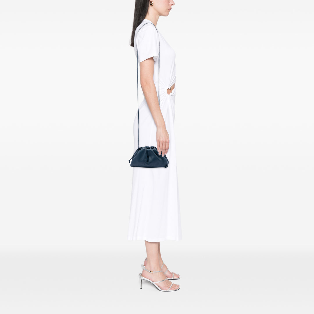 The Pochette Sac Mini Cuir d'agneau Bleu