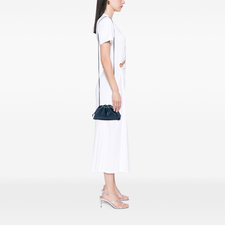 The Pochette Sac Mini Cuir d'agneau Bleu