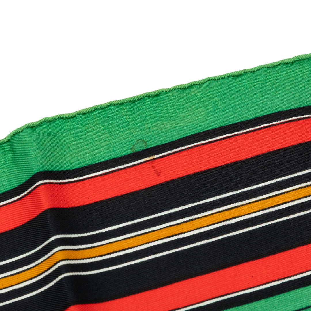 Hermès Couvertures Et Tenues De Jour Foulard 90 Vert – vue 8 – GABY PARIS