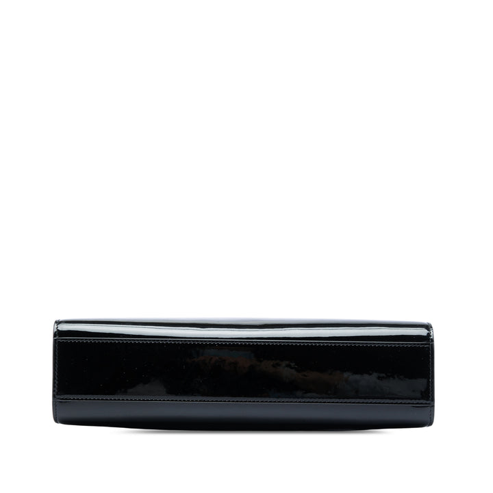 Saint Laurent Medium Cuir verni Manhattan Sac bandoulière