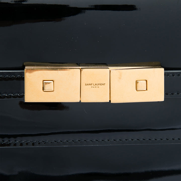 Saint Laurent Medium Cuir verni Manhattan Sac bandoulière
