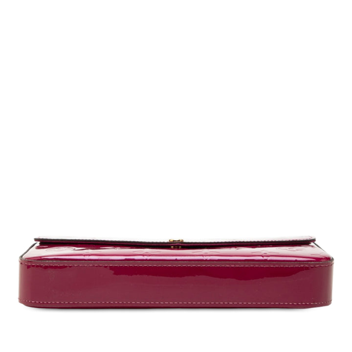 Pochette Felicie Cuir verni Monogram Rose
