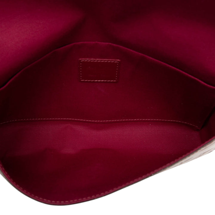 Pochette Felicie Cuir verni Monogram Rose