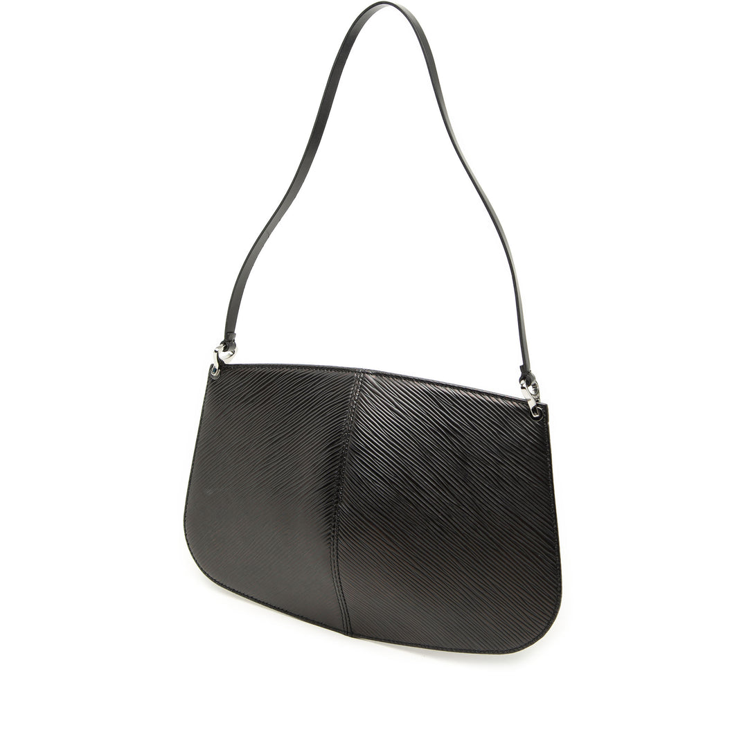 Demi Lune Pochette Épi Noir