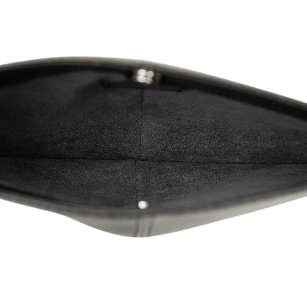 Demi Lune Pochette Épi Noir