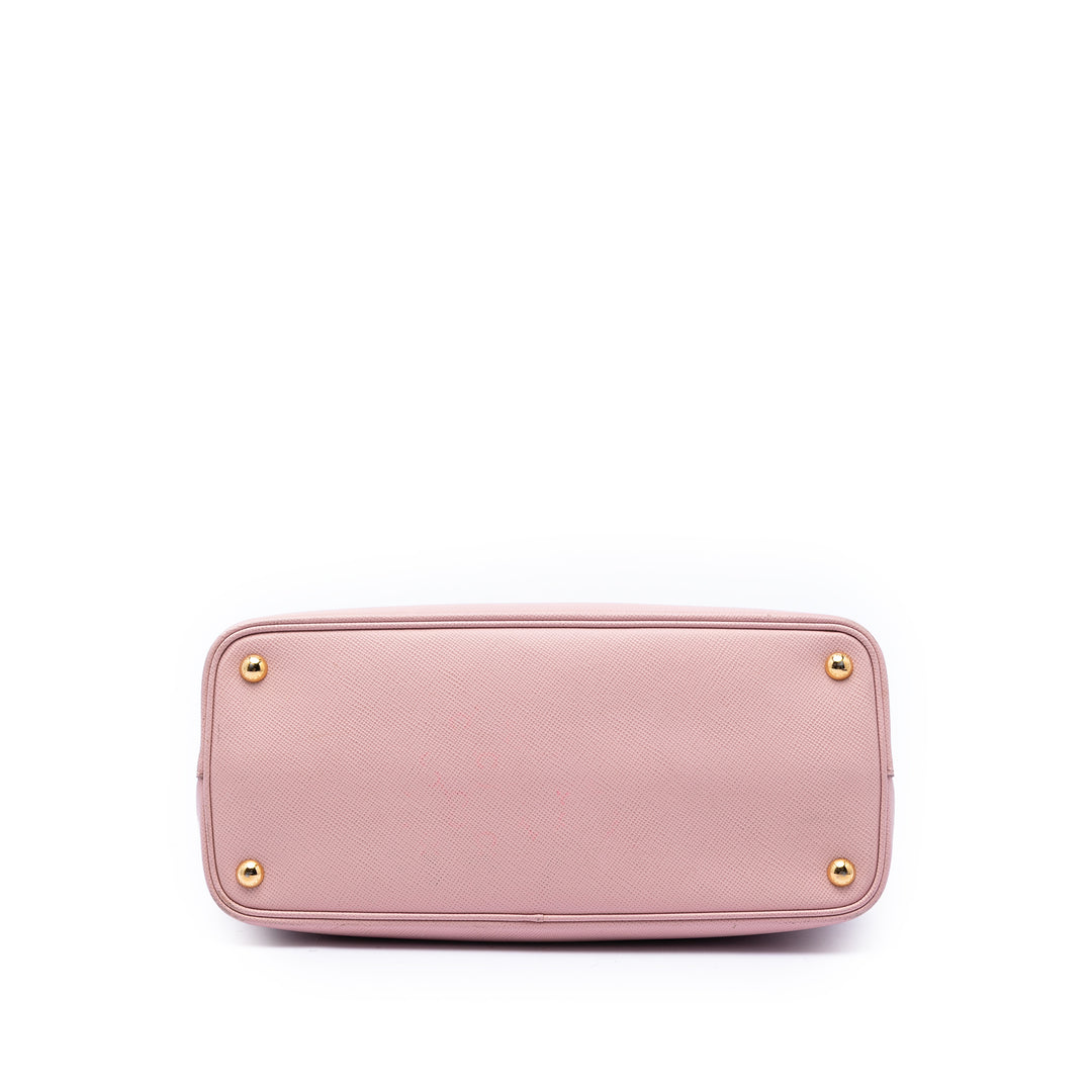 Prada Medium Bicolor Saffiano Cuir Double Sac