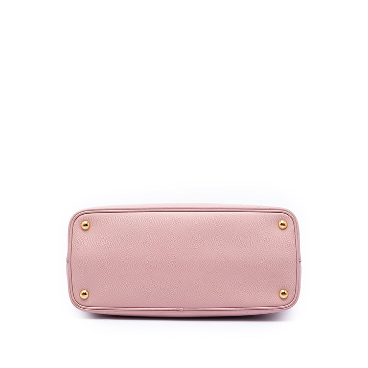 Prada Medium Bicolor Saffiano Cuir Double Sac