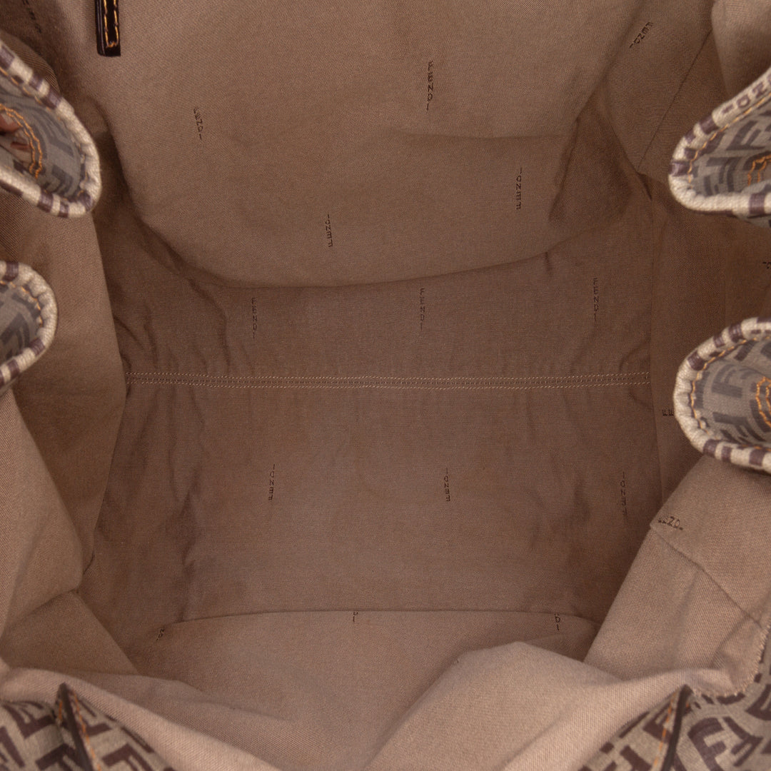 Fendi Zucchino Nylon et Spalmati Grande Pillow Cabas