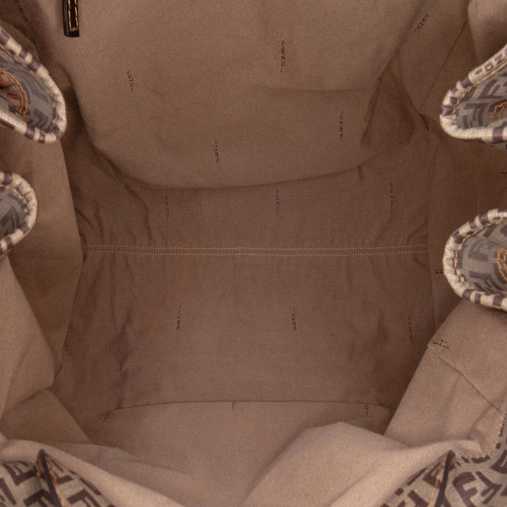 Fendi Zucchino Nylon et Spalmati Grande Pillow Cabas