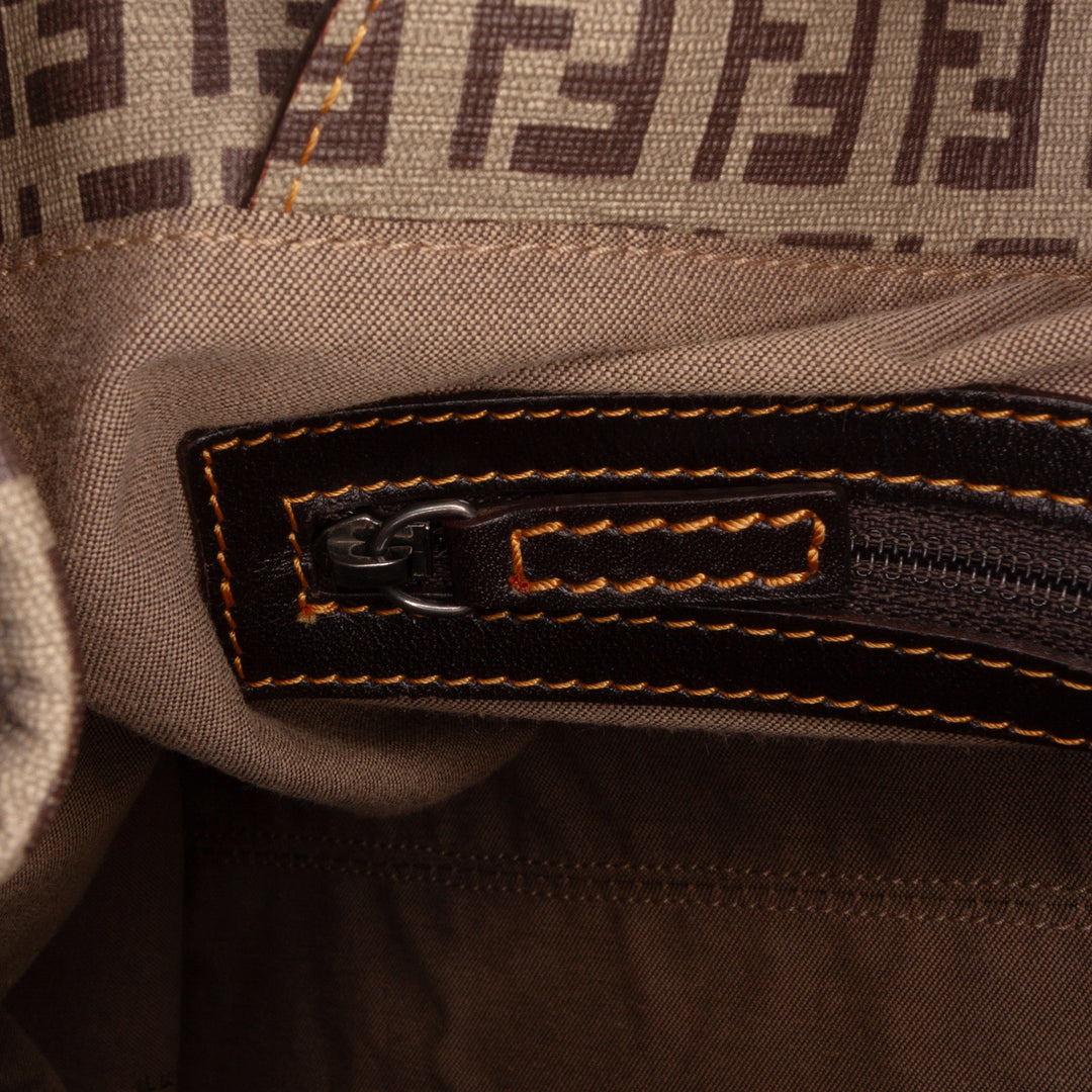 Fendi Zucchino Nylon et Spalmati Grande Pillow Cabas