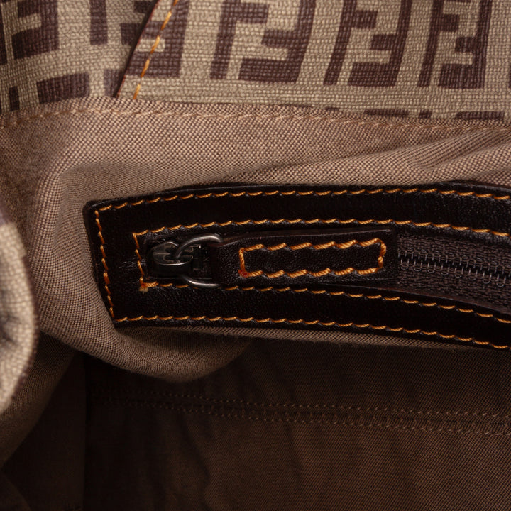 Fendi Zucchino Nylon et Spalmati Grande Pillow Cabas